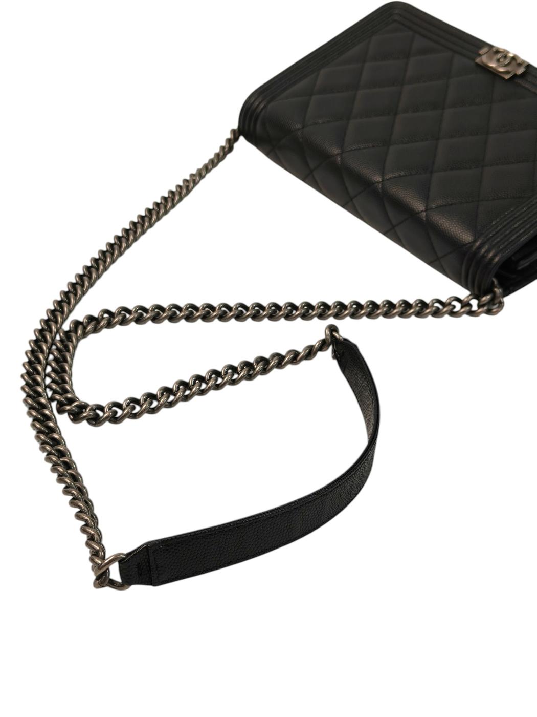 CHANEL シャネル ボーイシャネル チェーンウォレット チェーンショルダーバッグ ブラック 管理番号：11714