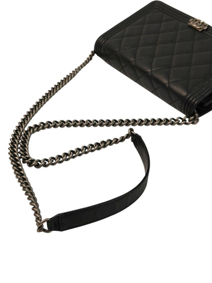 CHANEL シャネル ボーイシャネル チェーンウォレット チェーンショルダーバッグ ブラック 管理番号：11714