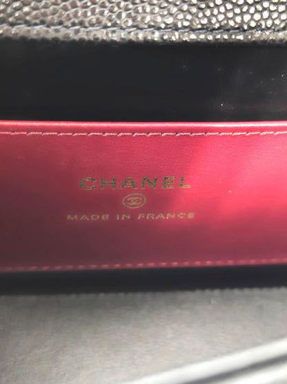 CHANEL 香奈儿 肩带手拿包 单肩包 黑色 管理编号：11725