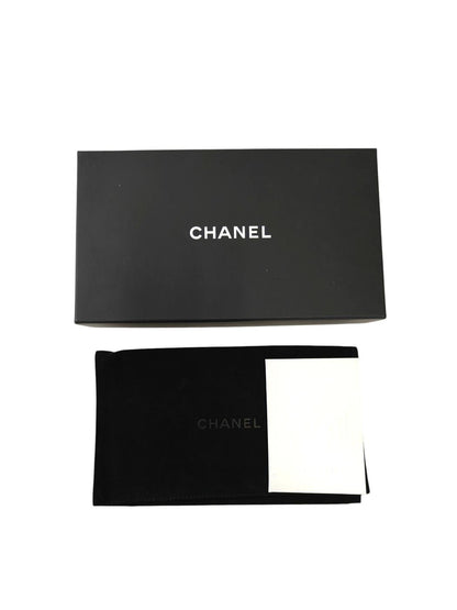 CHANEL Coco Mark Round Zip Long Wallet, Series 19, Caviar Skin Grained Calfskin, Black, 2014, Control Number: 11734