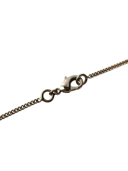 CHANEL シャネル ココマーク ラインストーン付 ネックレス 銀 管理番号：11783