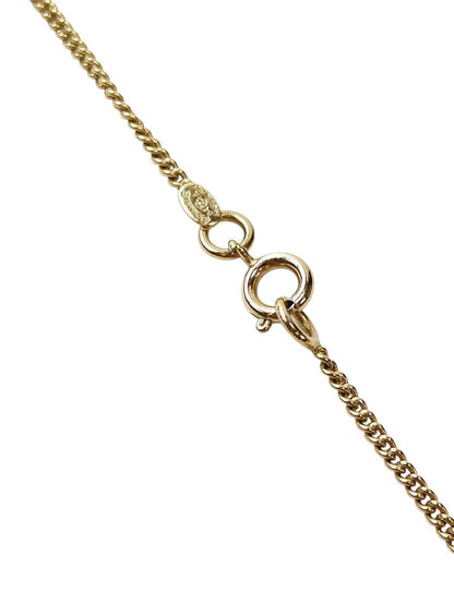 CHANEL Coco Mark Colorful Rhinestone Necklace with 04A Collection Plate, Gold, Ref No: 11812
