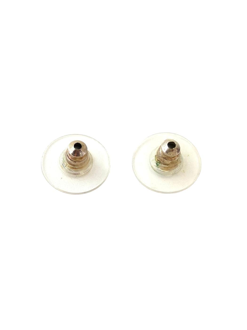 CHANEL Coco Mark Clover Rhinestone B24K Earrings Gold Control Number: 11813