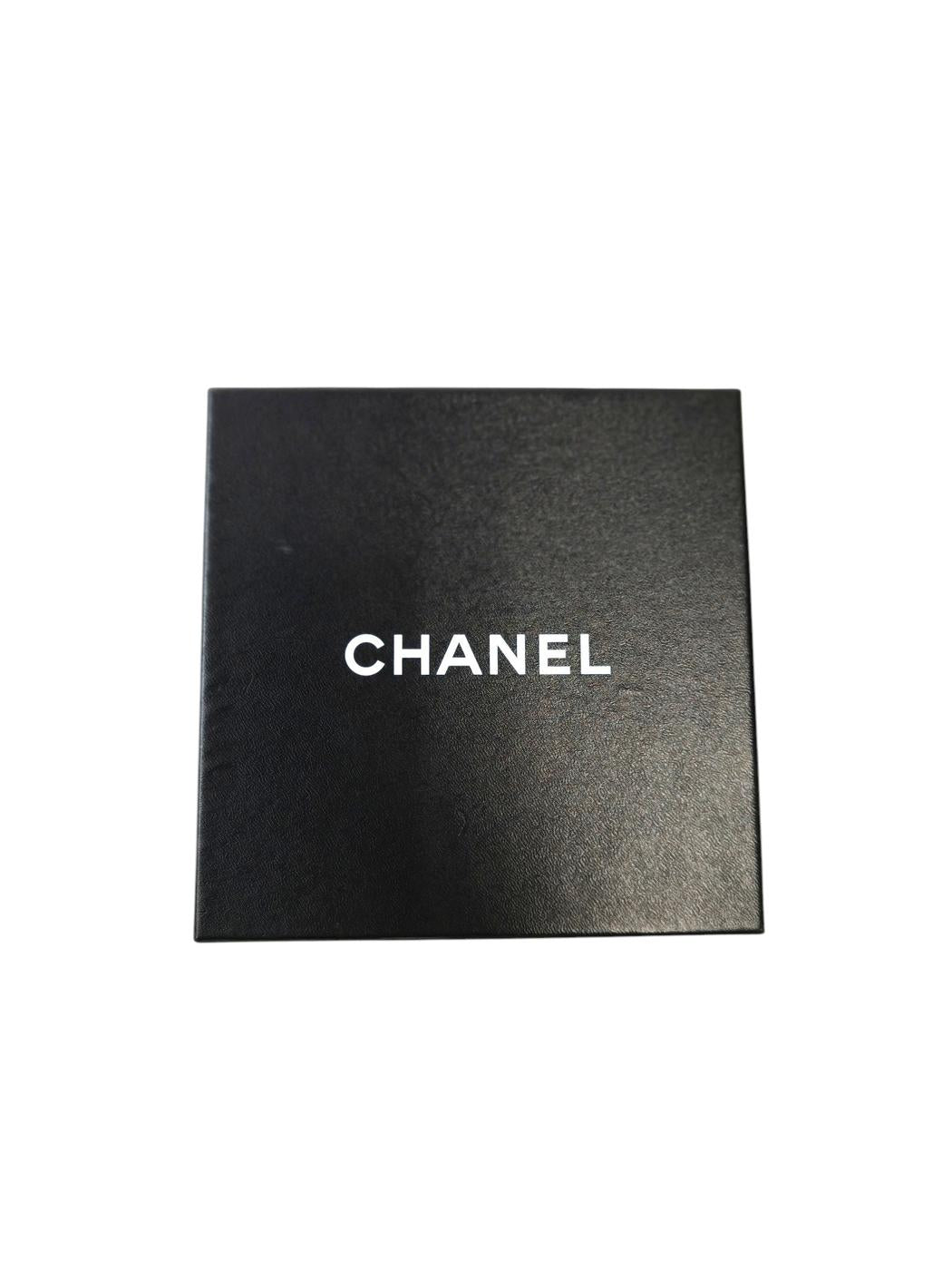 CHANEL Coco Mark Black Pearl Long Necklace 10V Black Management Number: 11814