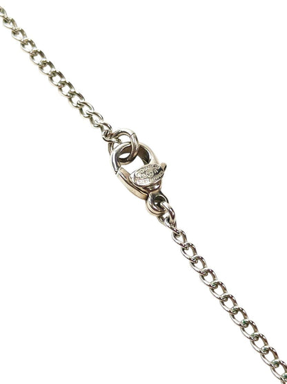 CHANEL Coco Mark Silver Necklace with Collection Plate 03A, Silver, Reference Number: 11817