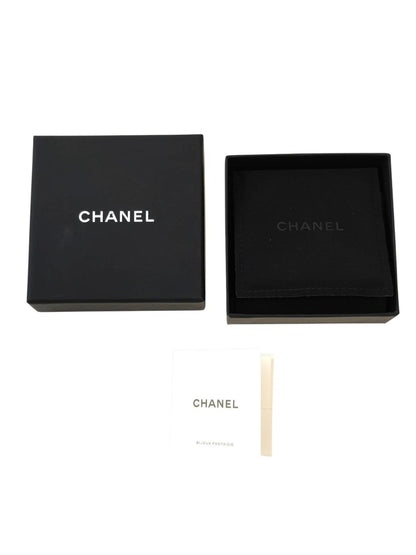 CHANEL 香奈儿 双C Logo 珍珠镶钻（带刻印 L20V）胸针 女士 金色 管理编号：11820