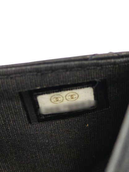 CHANEL マトラッセ カラフルストーン ラムスキン 30番台 チェーンウォレットショルダー 黒 管理番号：11846