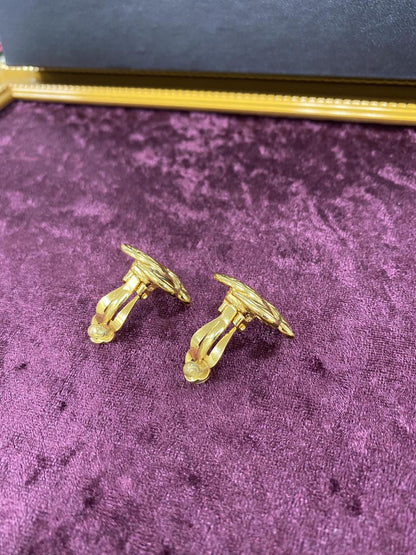 CHANEL シャネル ヴィンテージ ココマーク ミニマトラッセ イヤリング 管理番号：1462