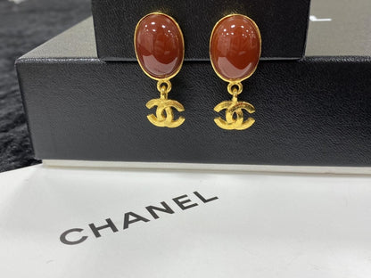 CHANEL シャネル ココマーク カラーストーンイヤリング 管理番号：1602★