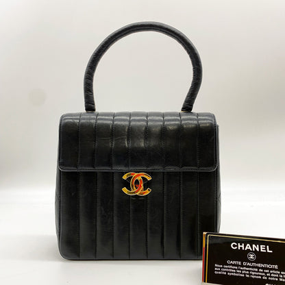 CHANEL Matelasse Mademoiselle Coco Mark Lambskin Handbag Reference Number: 2373