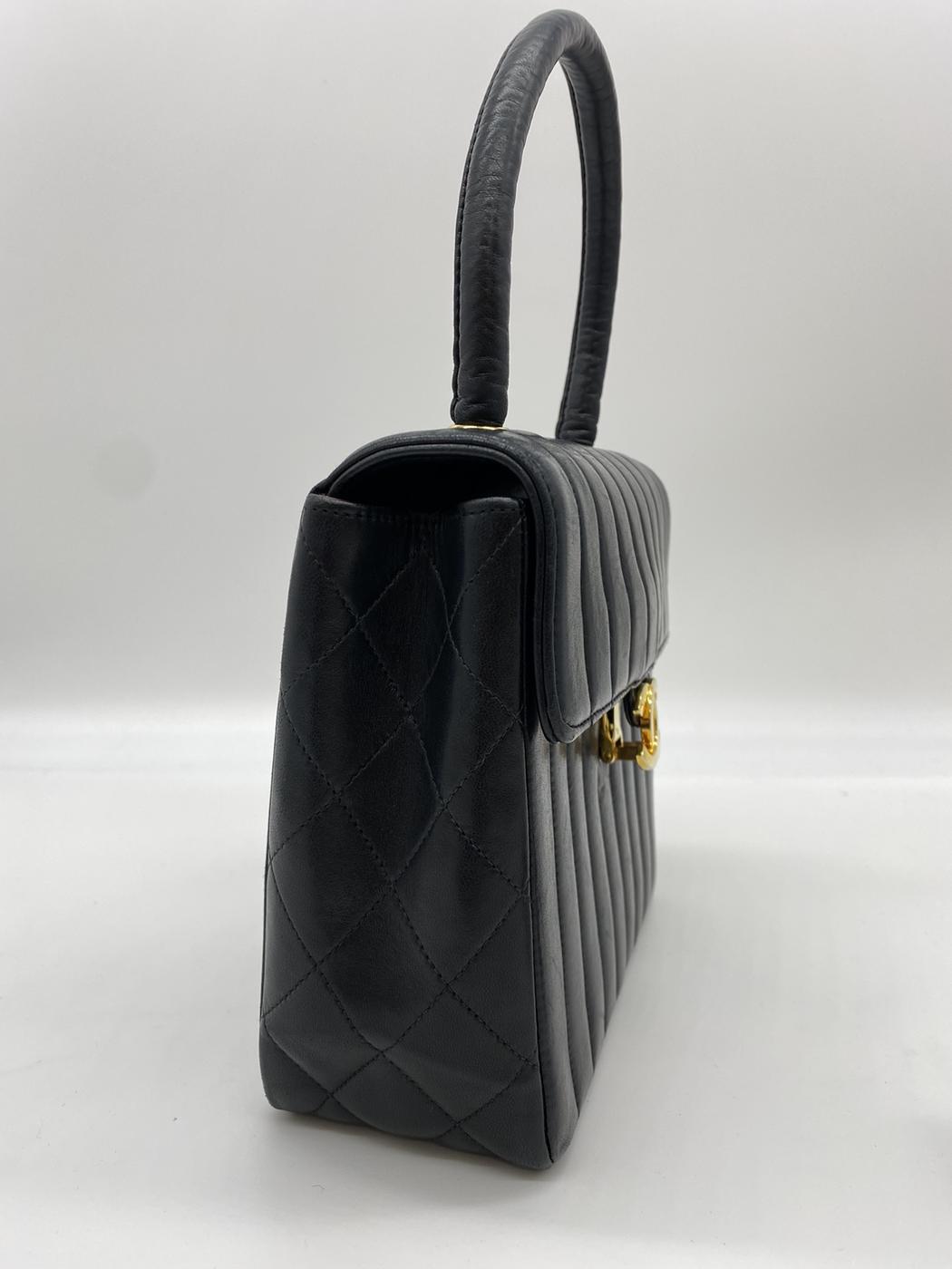 CHANEL Matelasse Mademoiselle Coco Mark Lambskin Handbag Reference Number: 2373