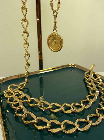 CHANEL Vintage Chain Belt Necklace Control Number: 2567