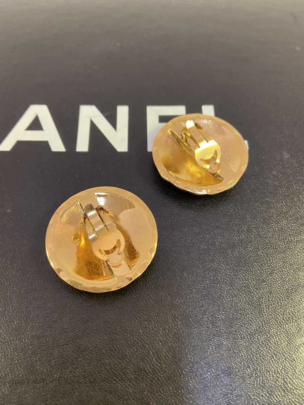 CHANEL シャネル ヴィンテージ イヤリング マトラッセ ココマーク 管理番号：3047