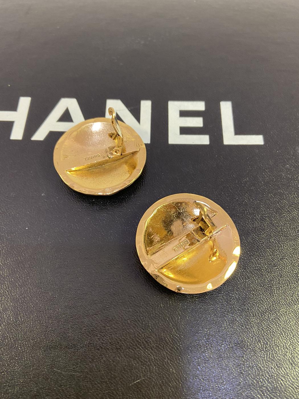 CHANEL シャネル ヴィンテージ イヤリング マトラッセ ココマーク 管理番号：3047