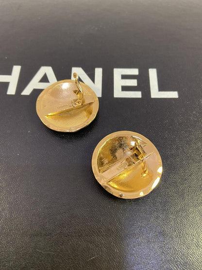 CHANEL シャネル ヴィンテージ イヤリング マトラッセ ココマーク 管理番号：3047
