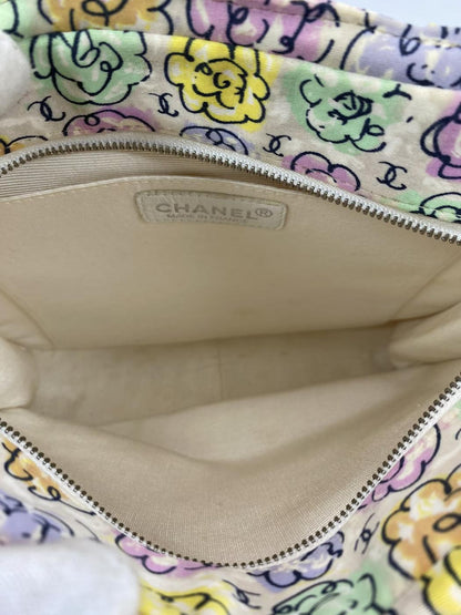 香奈儿山茶花迷你手提包/单肩包，山茶花和Coco标志印花，参考编号：6513