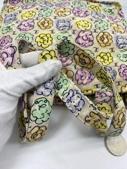 香奈儿山茶花迷你手提包/单肩包，山茶花和Coco标志印花，参考编号：6513