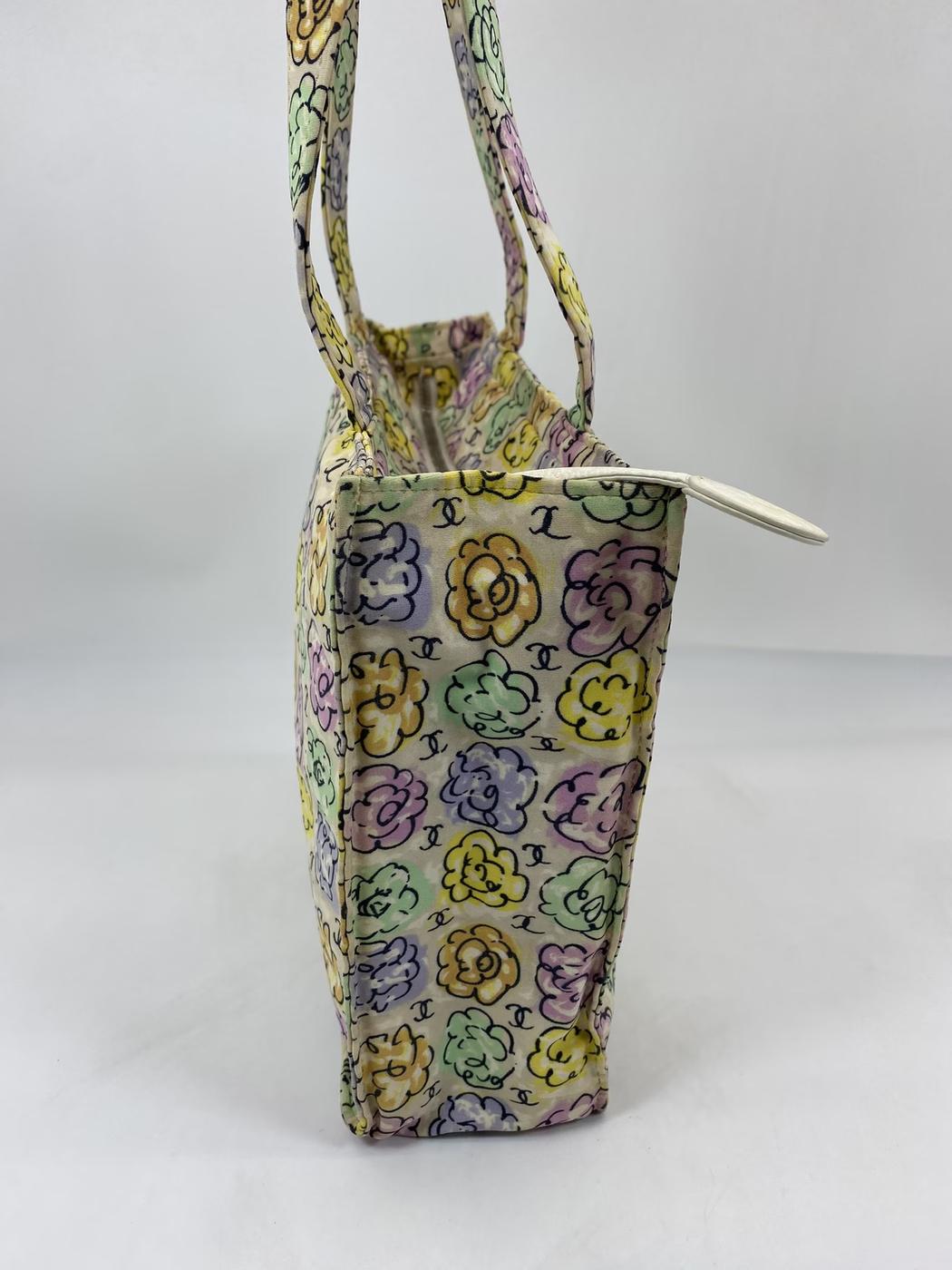 香奈儿山茶花迷你手提包/单肩包，山茶花和Coco标志印花，参考编号：6513