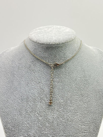 CHANEL Coco Mark Rhinestone Necklace Pendant Flower Rhinestone Necklace Reference Number: 7722