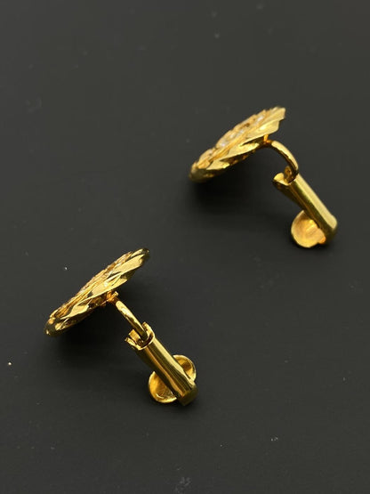 CHANEL シャネル ラインストーン ロゴイヤリング 金 ココマーク ヴィンテージ イヤリング レア 管理番号：7843