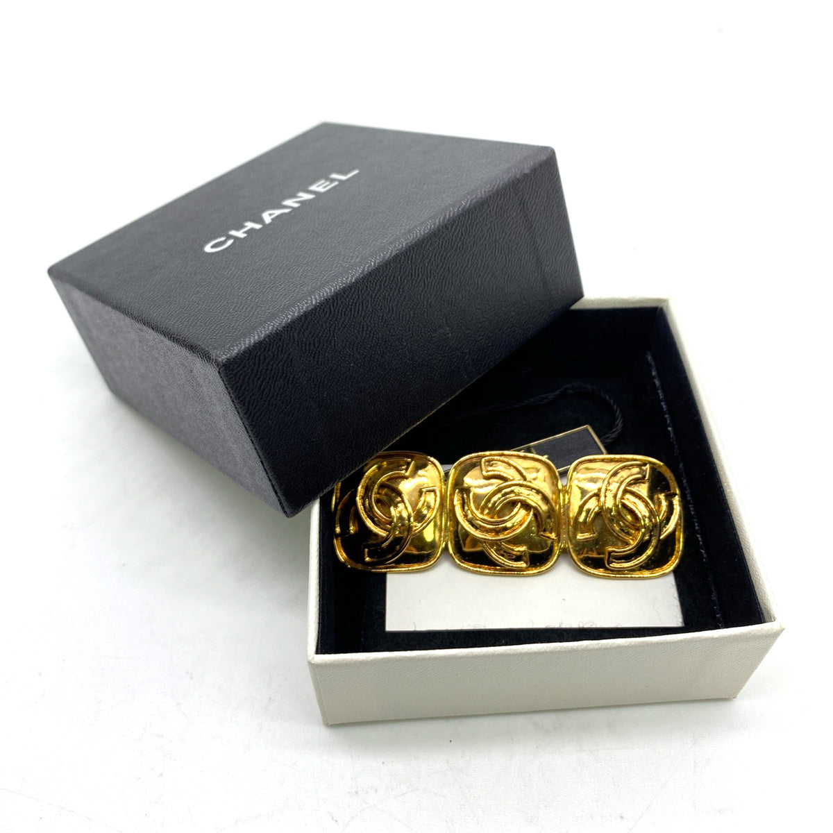 シャネル ココマーク ピンブローチ トリプル 94P ヴィンテージ ゴールド 管理番号：7884