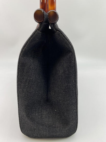 香奈儿 (CHANEL) 牛仔布玳瑁纹手提包 Coco 标志控制编号：8475