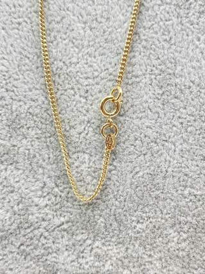 CHANEL Coco Mark Necklace, Multicolored Rhinestones, GP, 2004 Model, Women's, Plastic, Reference Number: 8777