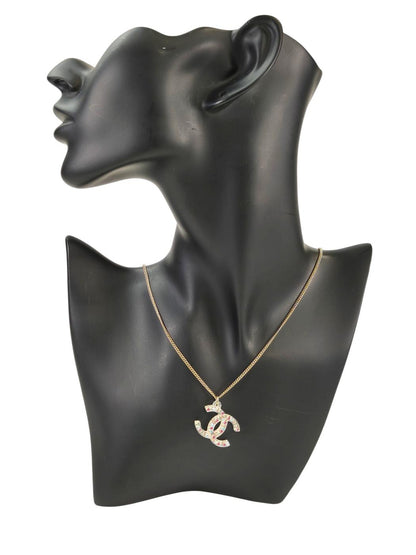 シャネル CHANEL ココマークネックレス マルチカラー ラインストーン GP 04年モデル レディース プラスチック 管理番号：8777