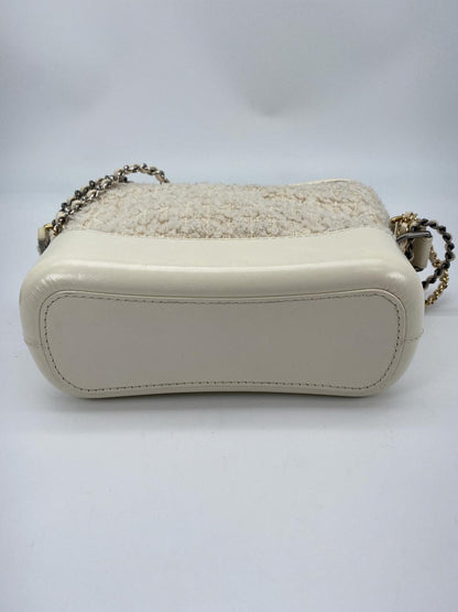 シャネル ガブリエル・ドゥ・スモールホーボーバッグ ショルダーバッグ ツイード ホワイト CHANEL A91810 管理番号：8803