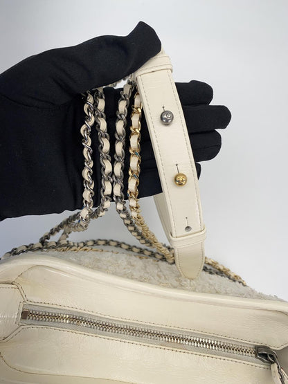 シャネル ガブリエル・ドゥ・スモールホーボーバッグ ショルダーバッグ ツイード ホワイト CHANEL A91810 管理番号：8803