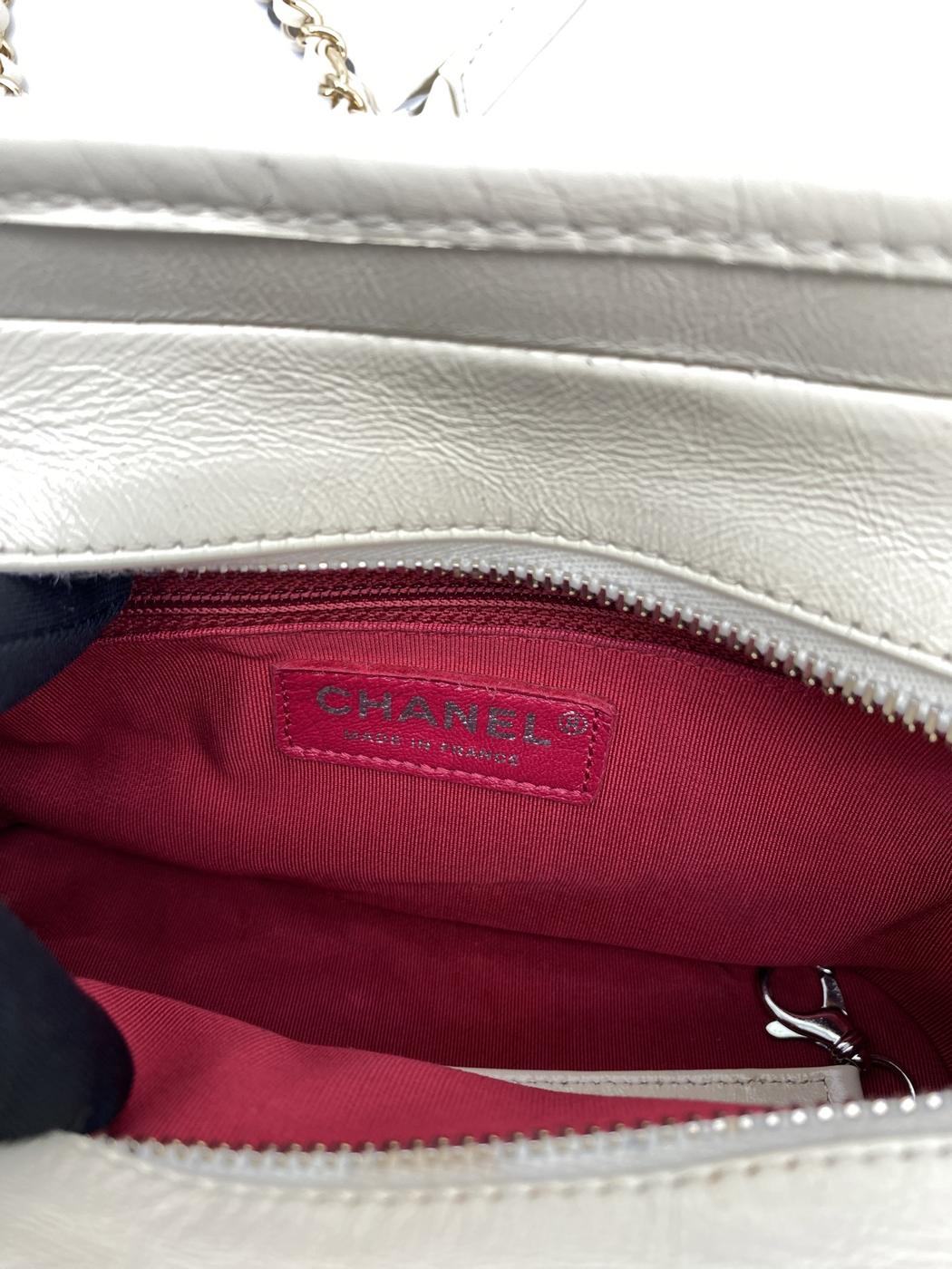 シャネル ガブリエル・ドゥ・スモールホーボーバッグ ショルダーバッグ ツイード ホワイト CHANEL A91810 管理番号：8803