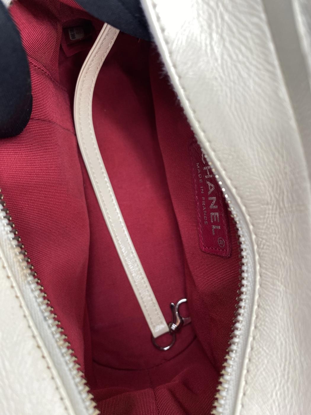 シャネル ガブリエル・ドゥ・スモールホーボーバッグ ショルダーバッグ ツイード ホワイト CHANEL A91810 管理番号：8803