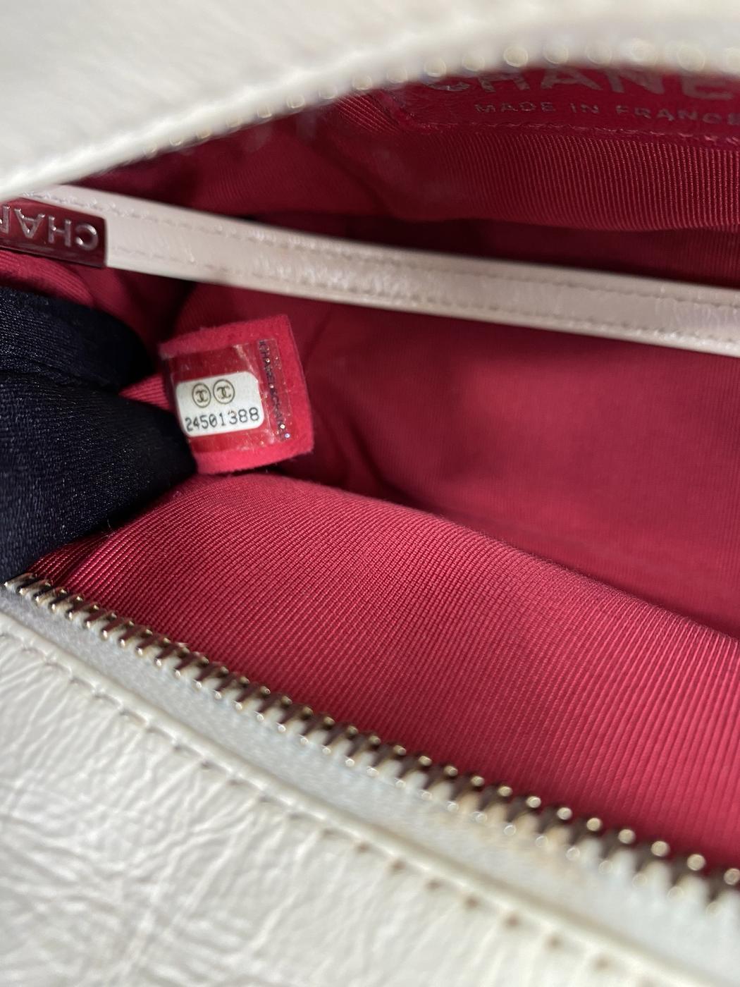 シャネル ガブリエル・ドゥ・スモールホーボーバッグ ショルダーバッグ ツイード ホワイト CHANEL A91810 管理番号：8803