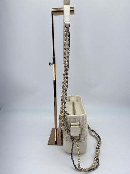 シャネル ガブリエル・ドゥ・スモールホーボーバッグ ショルダーバッグ ツイード ホワイト CHANEL A91810 管理番号：8803