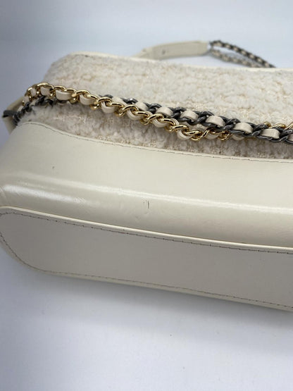 シャネル ガブリエル・ドゥ・スモールホーボーバッグ ショルダーバッグ ツイード ホワイト CHANEL A91810 管理番号：8803