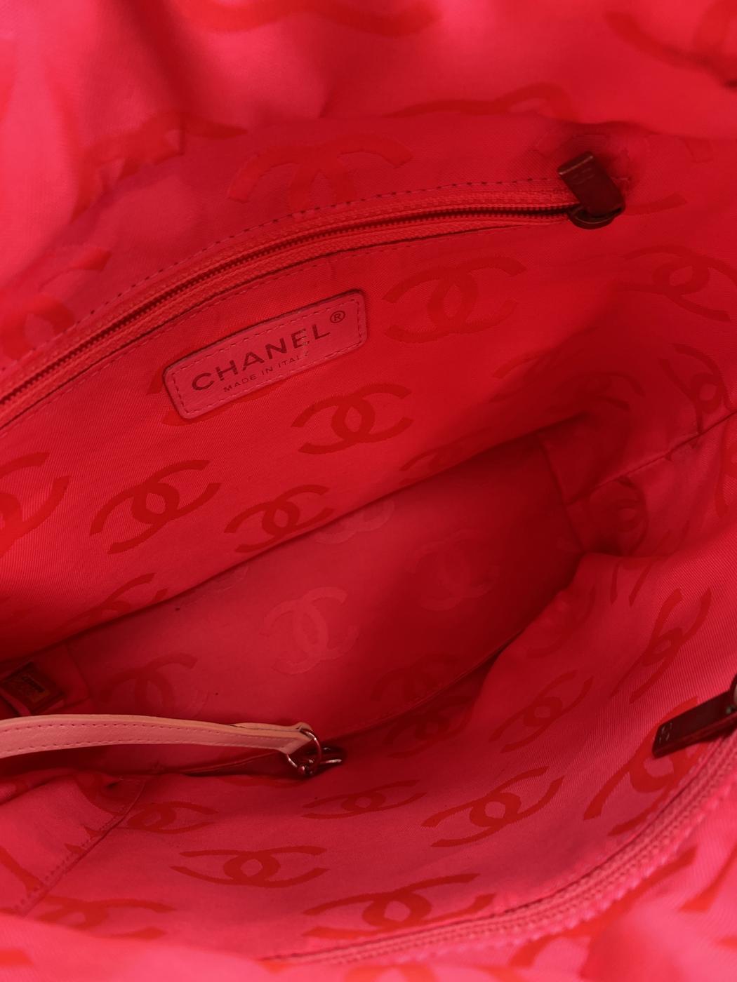 シャネル CHANEL カンボンライン ミディアムトート A25167 トートバッグ ホワイト ブラック 管理番号：8807