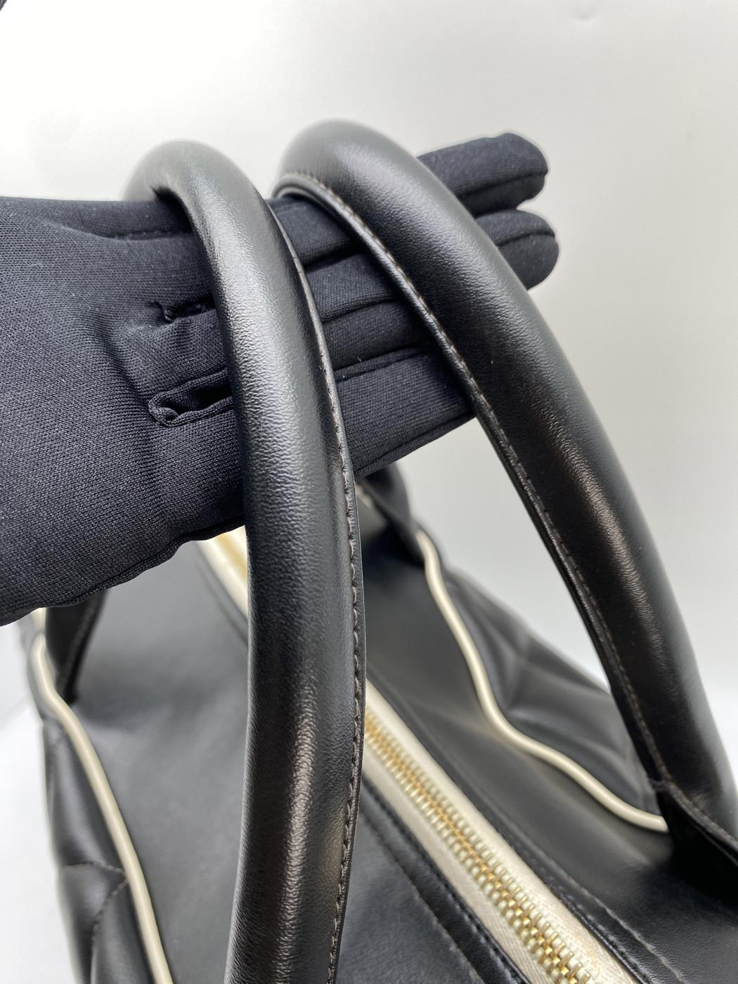 CHANEL シャネル スポーツライン マトラッセ ボストン バッグ レザー