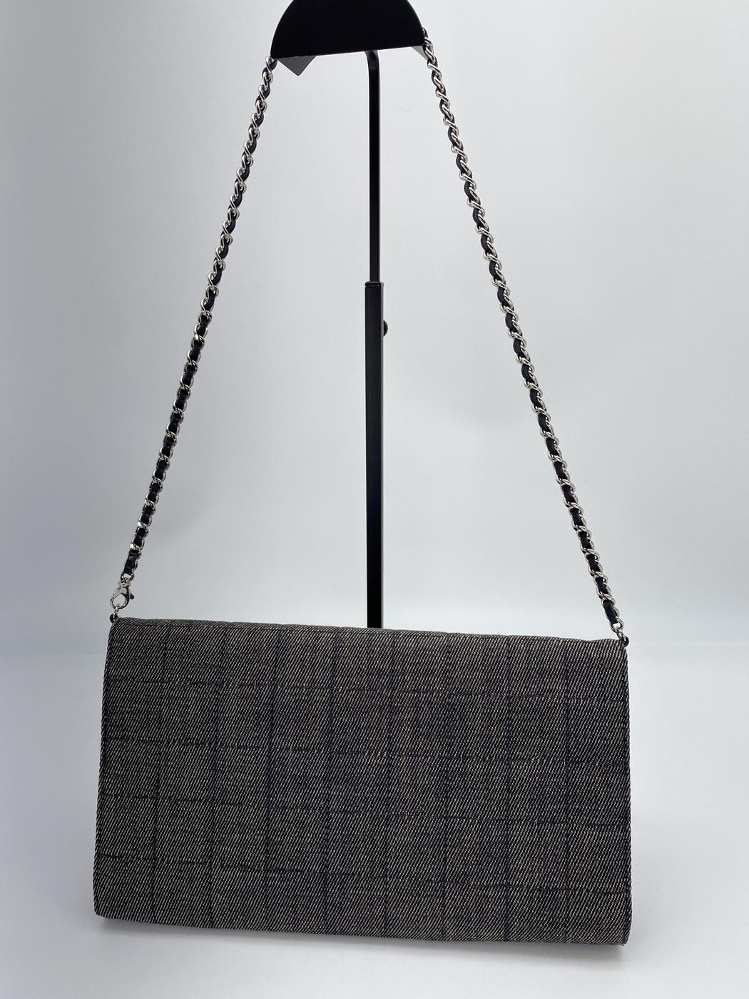 Chanel CHANEL Choco Bar Denim Shoulder Bag Chain Shoulder Control Number: 9084