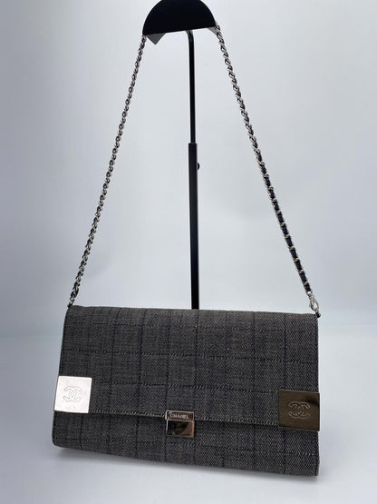 Chanel CHANEL Choco Bar Denim Shoulder Bag Chain Shoulder Control Number: 9084