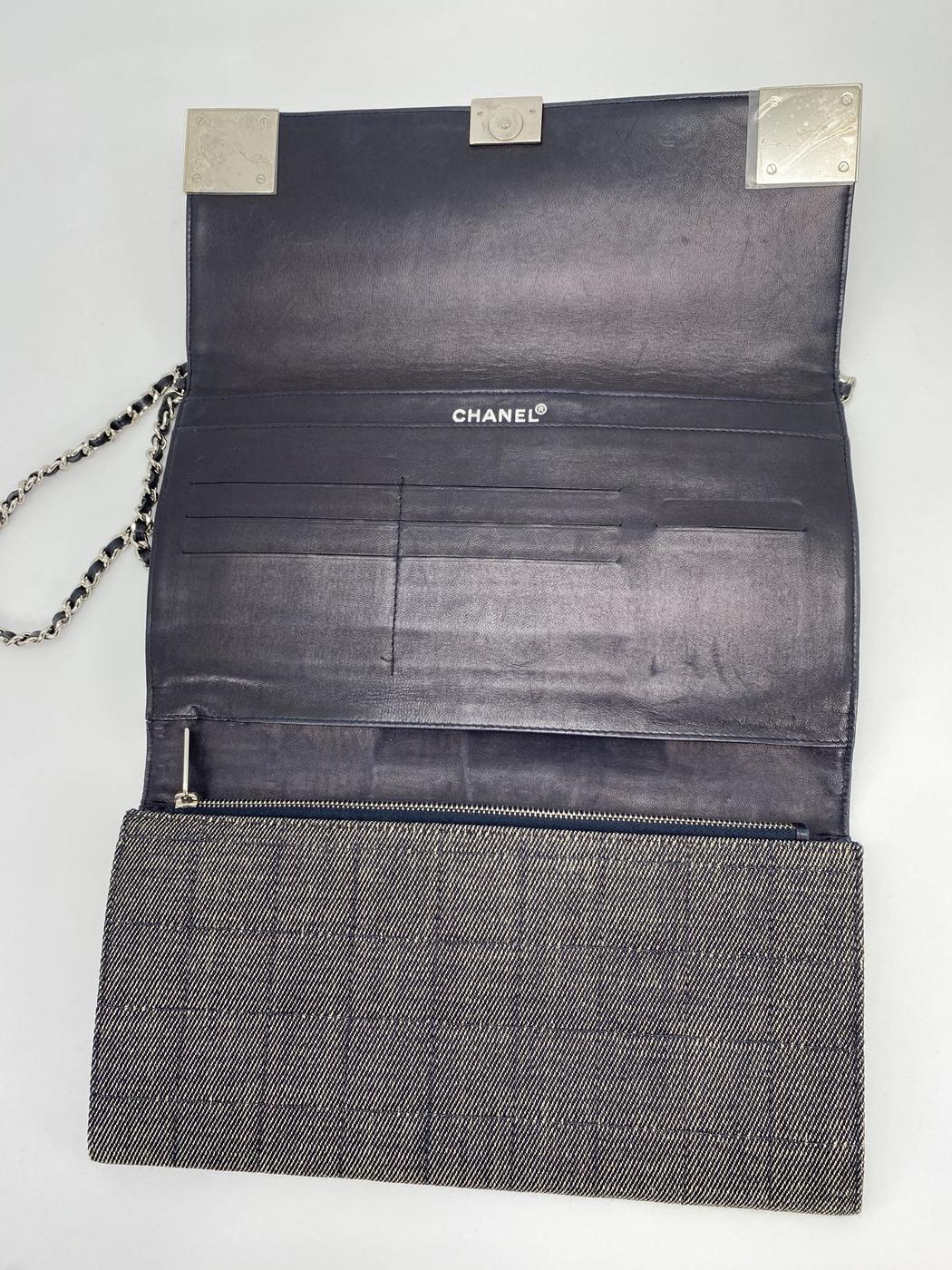 Chanel CHANEL Choco Bar Denim Shoulder Bag Chain Shoulder Control Number: 9084