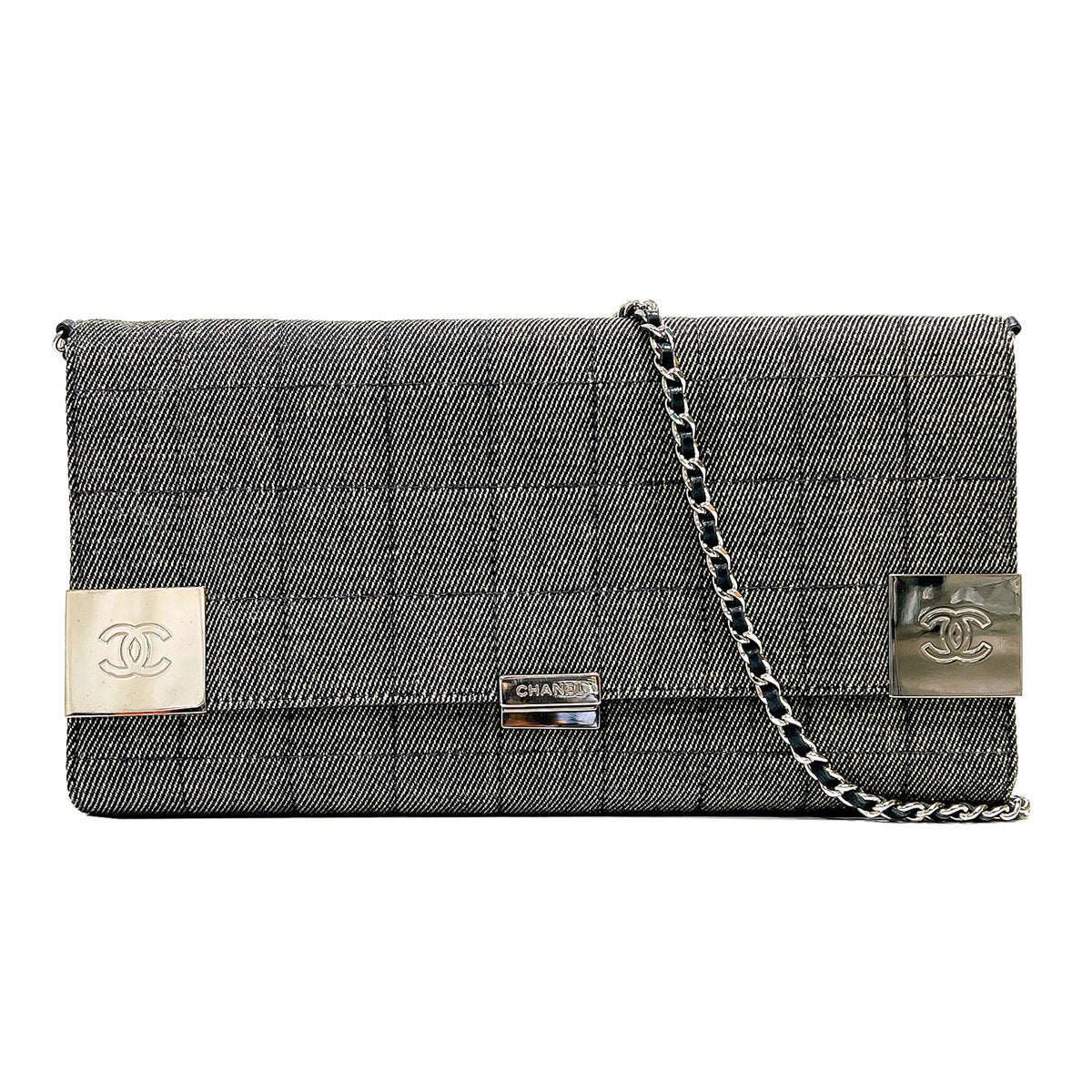 シャネル CHANEL チョコバー デニム ショルダーバッグ チェーンショルダー 管理番号：9084
