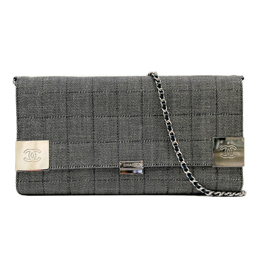 シャネル CHANEL チョコバー デニム ショルダーバッグ チェーンショルダー 管理番号：9084