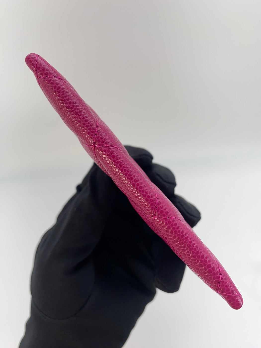 CHANEL Card Case, Pass Case, Business Card Holder, Caviar Leather, Matelasse, Pink, Reference Number: 9133