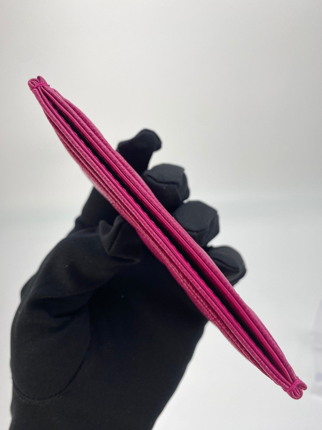 CHANEL Card Case, Pass Case, Business Card Holder, Caviar Leather, Matelasse, Pink, Reference Number: 9133