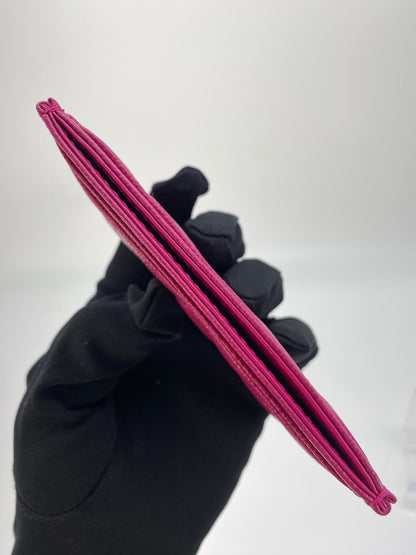 CHANEL Card Case, Pass Case, Business Card Holder, Caviar Leather, Matelasse, Pink, Reference Number: 9133