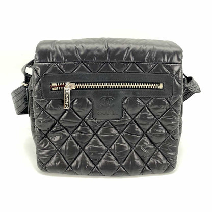 CHANEL シャネル コココクーン ショルダーバッグ 斜め掛け ナイロン 黒 A48616  管理番号：9259
