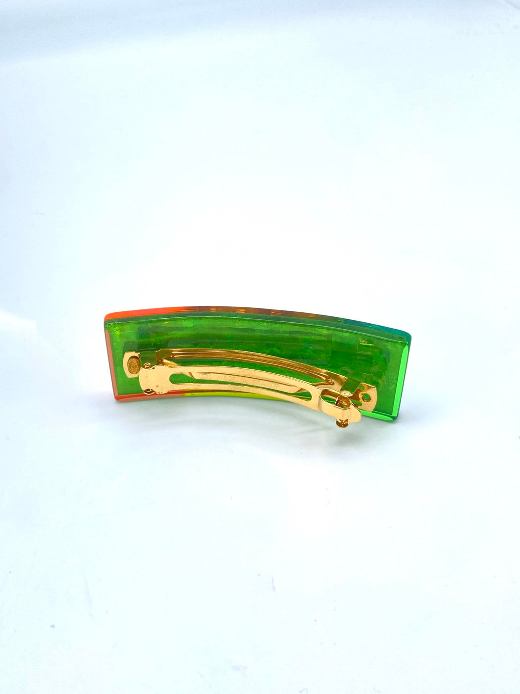 CHANEL 97A Logo Rainbow Hair Accessory Barrette, Unused, Reference Number: 9377