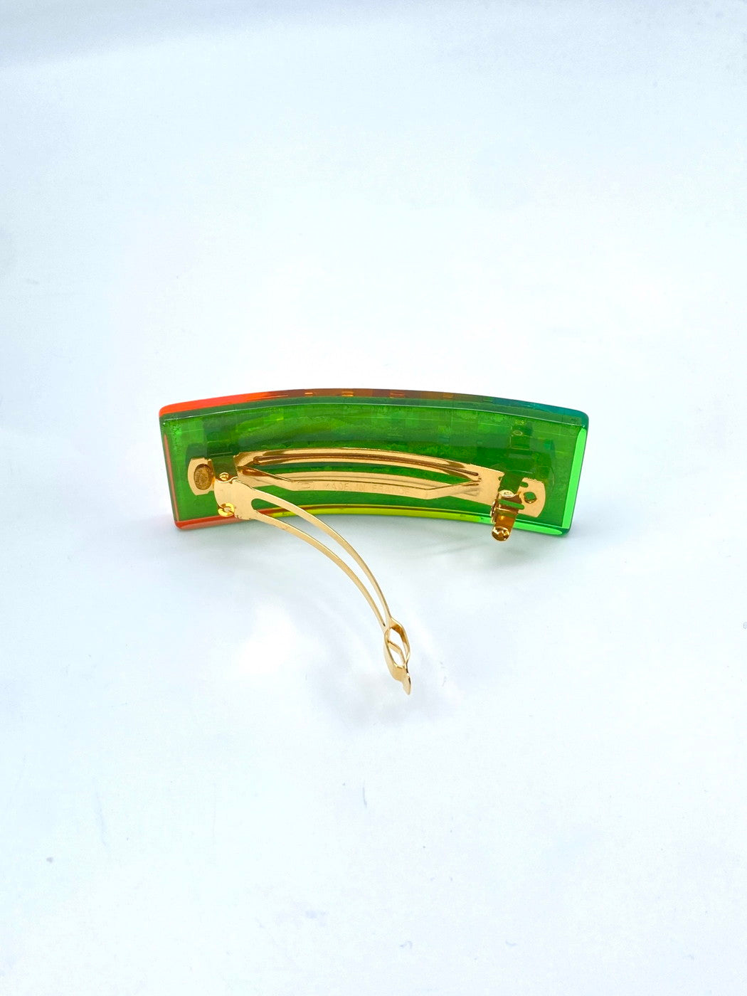 CHANEL 97A Logo Rainbow Hair Accessory Barrette, Unused, Reference Number: 9377