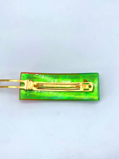 CHANEL 97A Logo Rainbow Hair Accessory Barrette, Unused, Reference Number: 9377