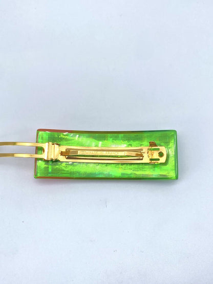 CHANEL 97A Logo Rainbow Hair Accessory Barrette, Unused, Reference Number: 9377